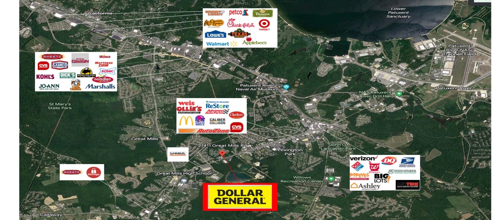 21411 Great Mills Road, Lexington Park, Maryland 20653, ,Retail,Net Lease,21411 Great Mills Road,1151